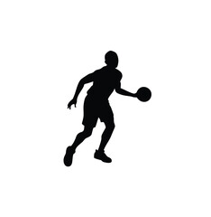 A basket ball player vector silhouette