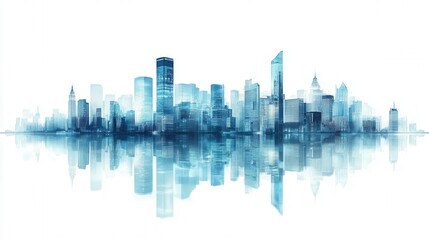 Naklejka premium Exploring innovative urban landscape a futuristic smart city 2050