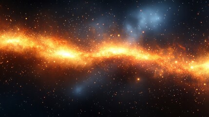 Obraz premium Stunning Cosmic Landscape with Bright Stars and Glowing Nebulae Reflecting the Beauty of Our Universe in Vivid Colors and Intricate Patterns of Light