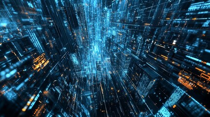 Fototapeta premium The future of computing encompasses the integration of emerging technologies that will shape our daily lives. Advanced digital marketing strategies