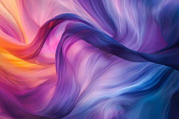 Obraz premium A series of colorful streaks flowing and blending dynamically, capturing vibrant motion and a fluid sense of abstract energy.