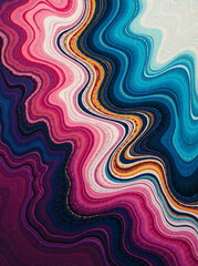 Obraz premium Close-up of abstract marbling painting new image