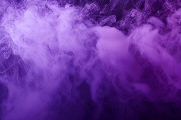 A smooth, purple smoke waves gracefully, swirling and fading on a transparent background for an ethereal effect.