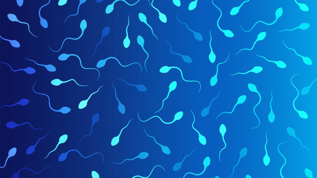 Sperm icon. human sperm cells