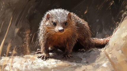 A Majestic Brown-Furred Animal in its Natural Habitat