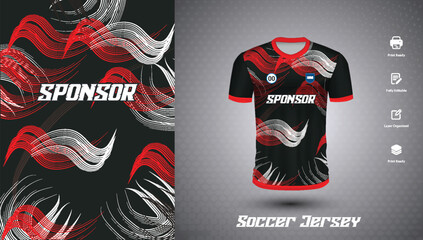 Soccer jersey design for sublimation or sports t shirt design for cricket