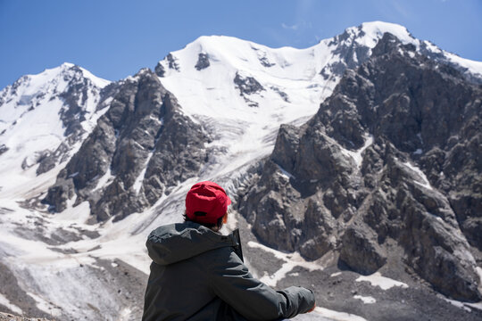 Hiker in the mountain