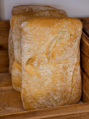 fresh bread from the bakery