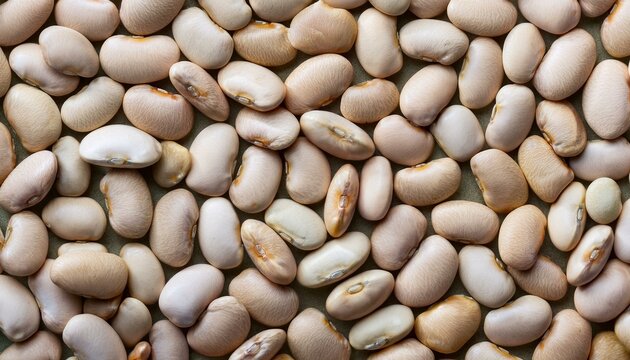 navy beans top view, AI generated