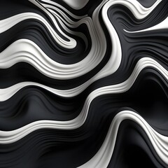 Background abstract black and white swirled, lines geometry