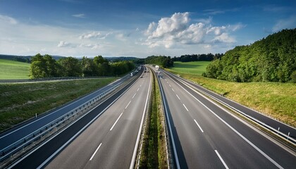 motorway perspective, AI generated