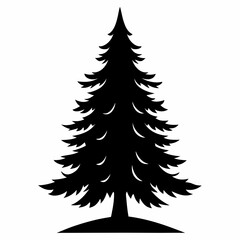 Obraz premium Timeless Nature Black Silhouette Vector Art