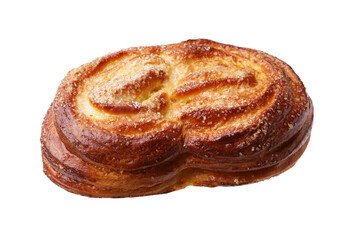 Freshly baked sweet pastry isolated on white