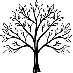 Obraz premium Twisting Roots The Journey of Life in Vector Art