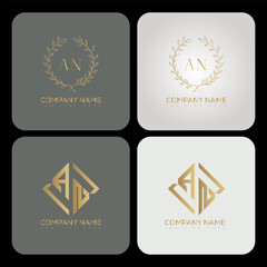 AN luxury typography letter logo. AN Creative style logo but still simple lettering and modern.