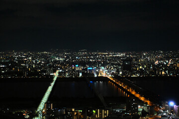 Obraz premium night view of the city