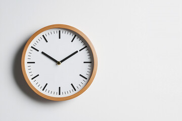 clock on a white background