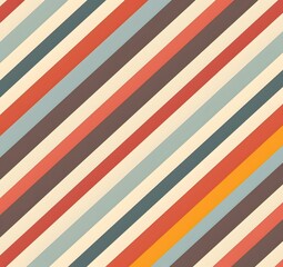 Vibrant Striped Pattern in Three Complementary Hues for Diverse Design Applications