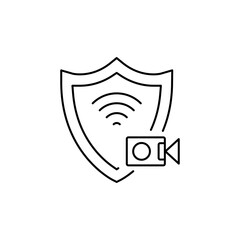 
Outline Security Camera icon for network monitoring.
