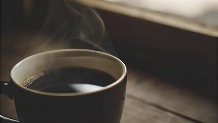 cup of coffee on the table