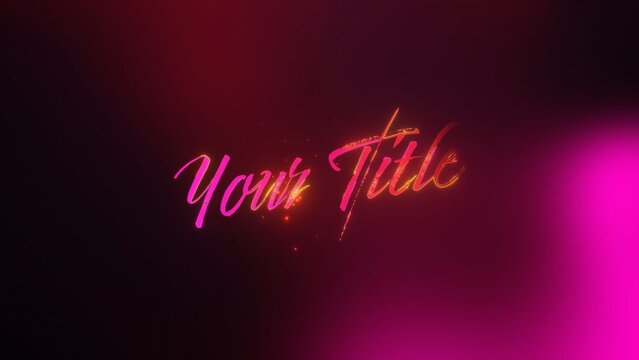 Fashion Beauty Glowing Particles Title Intro