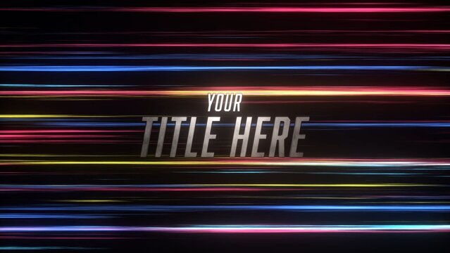 Fast Racing Action Movie Title Intro
