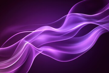 Purple abstract waves on dark background with flow.