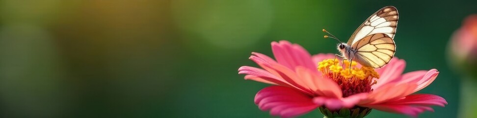 Delicate butterfly perched on a colorful flower, beauty, wondersch?ner schmetterling, garden