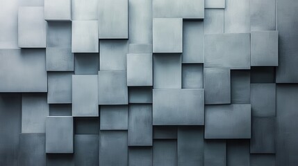 Abstract background texture featuring a single-tone design with geometric shapes in varying sizes and depths