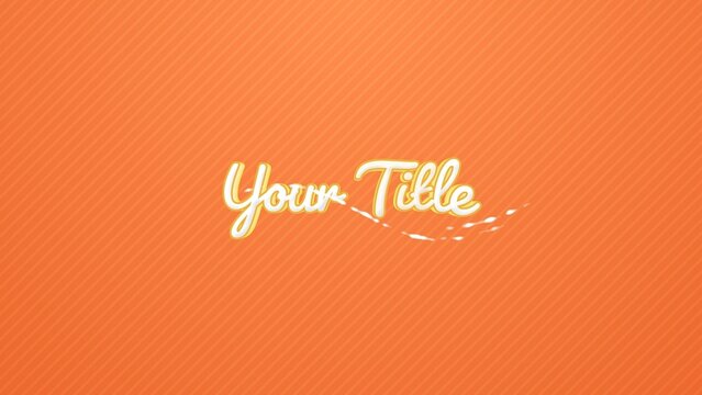 Flashy Bouncing Cartoon Title Intro