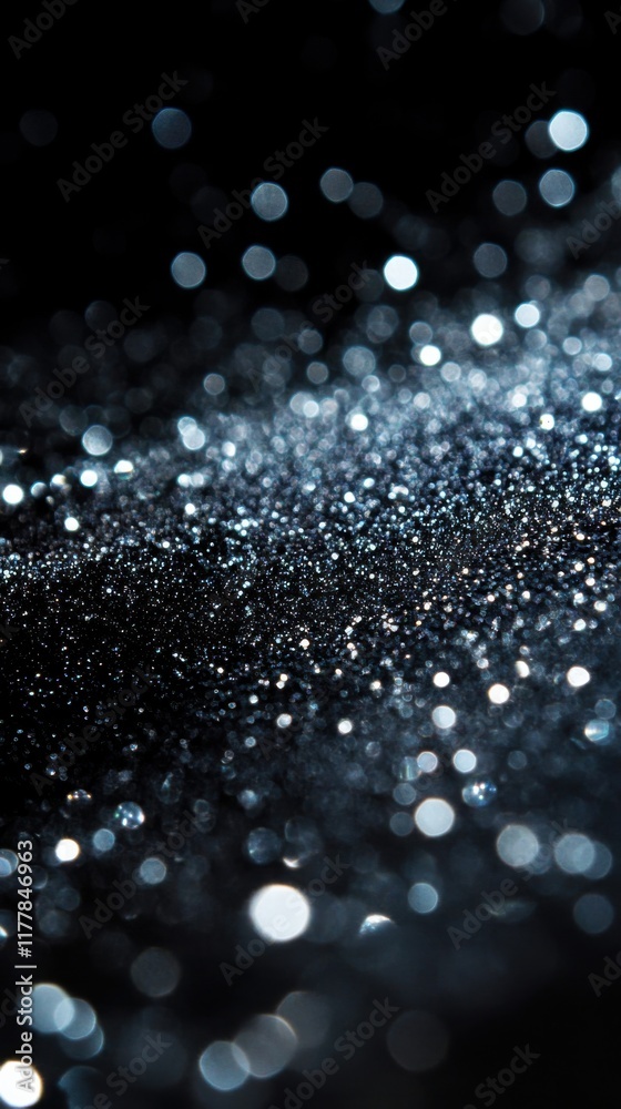 Poster captivating reflections of shimmering gunmetal gray against a dark backdrop showcasing mesmerizing s