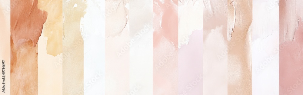 Poster soft watercolor gradient featuring warm tones in a peaceful abstract design