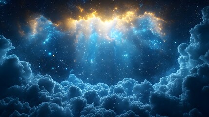 Fototapeta premium Enchanting Cosmic Masterpiece Dazzling Stellar Constellation in a Mesmerizing Celestial Realm