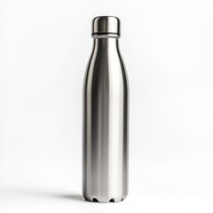 Polished stainless steel water bottle designed for modern hydration needs during outdoor activities