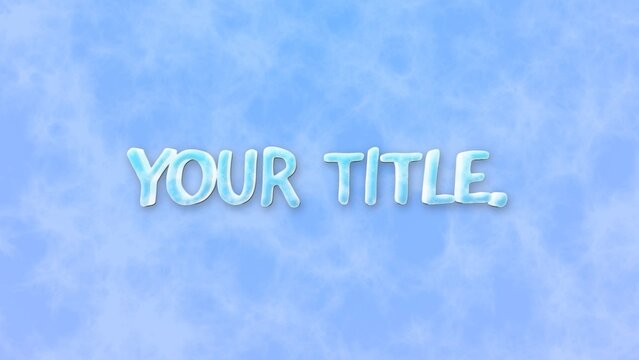 Frozen Frosty Cartoon Title Intro