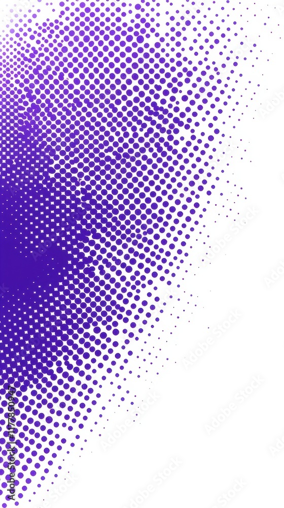 Aufkleber Vibrant lavender halftone pattern smoothly transitioning in artistic design