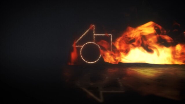 Epic Fire Flame Logo & Text Reveal