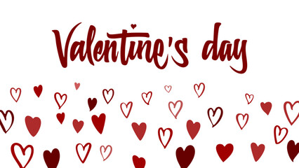 A lovely handwritten Valentine’s day with a hearts, perfect for adding charm to Valentine's Day, weddings, or Mother's Day projects. Ideal for printable cards and banners.