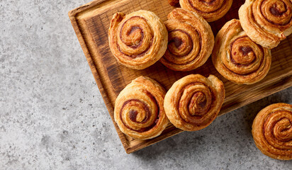 freshly baked cinnamon rolls