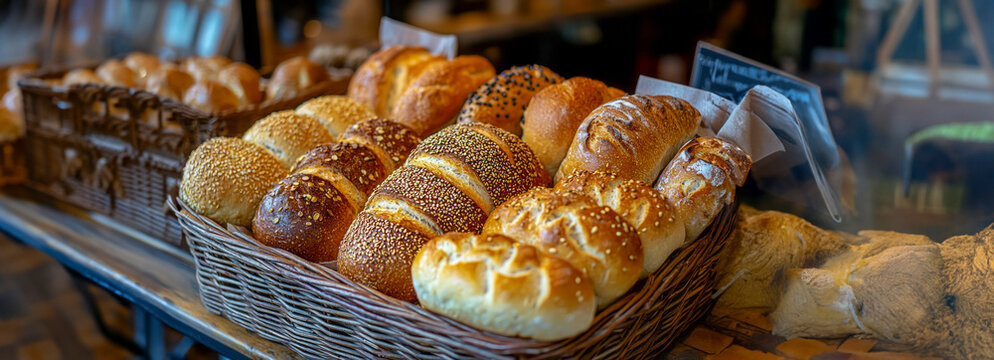 Golden Delights: Captivating Close-Ups of Mouthwatering Bread Selections in Hyper-Realistic Detail