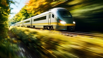 Obraz premium High Speed Rail Train