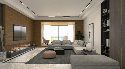 Modern Living Room Interior