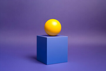 Minimalist plain purple background for product photography with just one object as the highlight