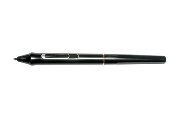 A stylus for a graphic tablet on a white background.A stylus for the graphic screen.A pen for drawing.