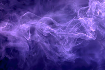 Obraz premium A smooth, vibrant purple smoke swirls and dissipates, creating a dreamy and ethereal effect against a transparent background.