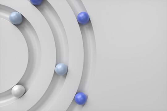 Minimalist 3D Spheres on Pathway Board