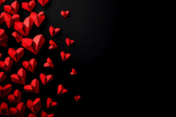 valentine design on color background