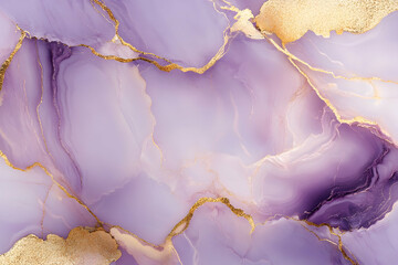 Lavender marble with intricate gold accents for a vibrant and colorful abstract background