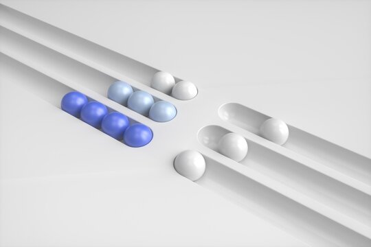 Minimalist 3D Spheres on Pathway Board