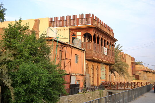 Basra, Basrah, Iraq - November 10 2024: the old city of the town, impessions of the historic Ashar Quarter